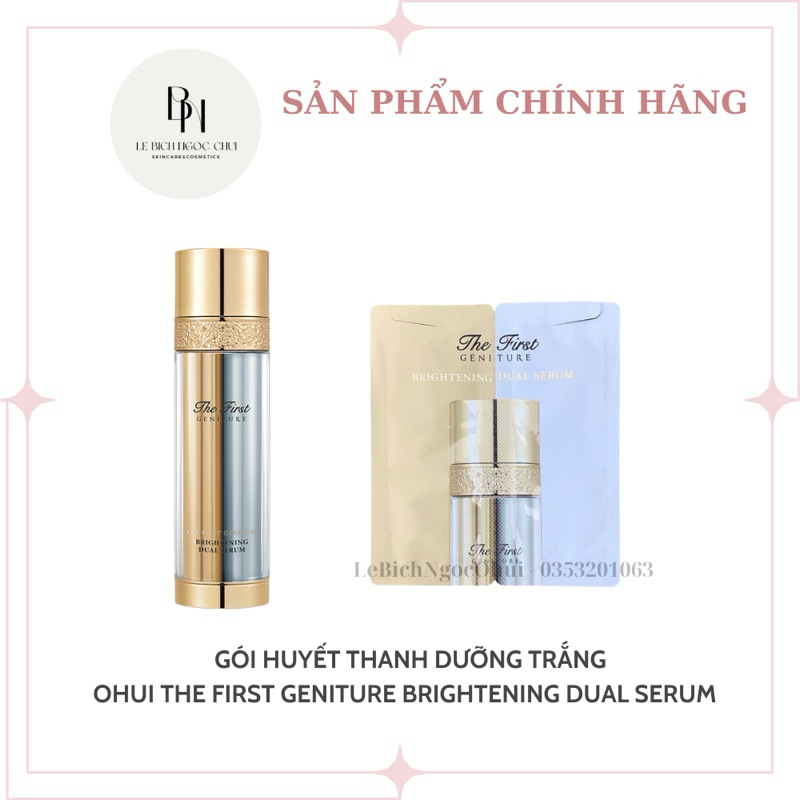 5 Gói Huyết Thanh Dưỡng Trắng Ohui The First Căng Bóng Da, Mờ Thâm Nám - OHui The First Geniture Bri