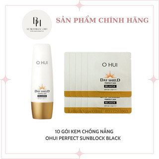 Combo 10 gói kem chống nắng ohui perfect sunblock black