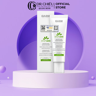 Kem dưỡng ẩm Babe Stop AKN Mattifying Moisturiserngăn ngừa mụn, giảm bóng nhờn cho da dầu mụn 50ml