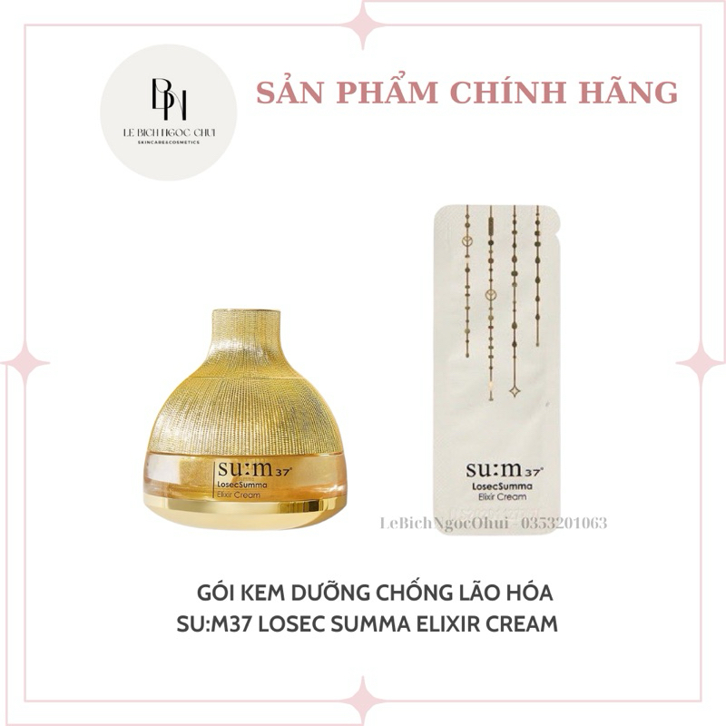 Gói Kem Dưỡng Chống Lão Hóa Sum Losec Summa Su:m37 - Su:m37 Losec Summa Elixir Cream