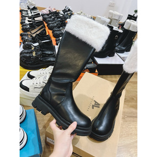 Bốt đùi cổ lông mịn hàng chuẩn box giấy full box rẻ nhất shopee