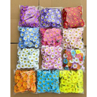 100  Đầu Bông Cúc my _ size 4cm_ hoa lụa trang trí