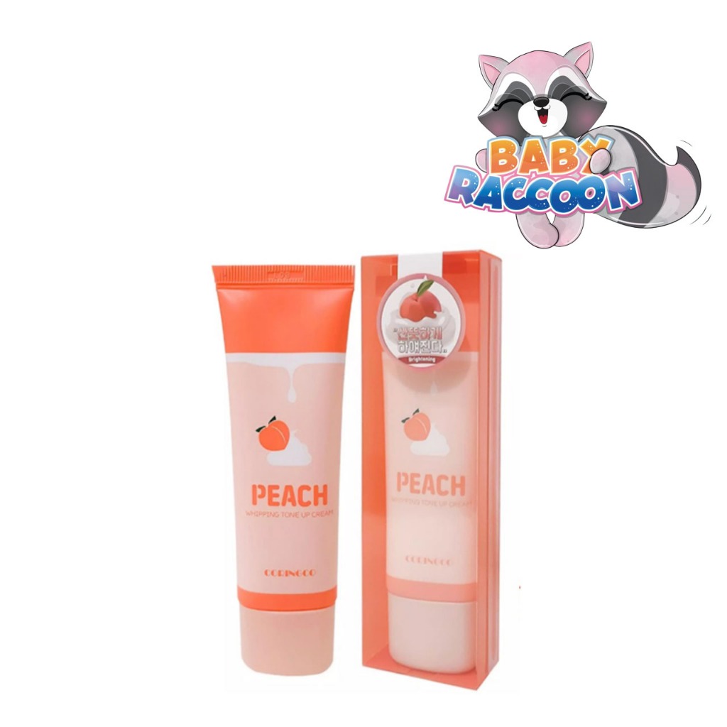 Kem Đào Peach Dưỡng Trắng Nâng Tone Da Hàn Quốc Coringco Peach Whipping Tone Up