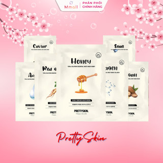 Mặt nạ dưỡng da Pretty Skin Total Solution Essential Sheet Mask dưỡng ẩm phục hồi da làm trắng da Hàn Quốc | Mmall.vn