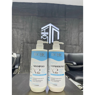 Cặp dầu gội xả d.chic 800ml | giảm rụng tóc, kích mọc tóc, phục hồi tóc hư tổn