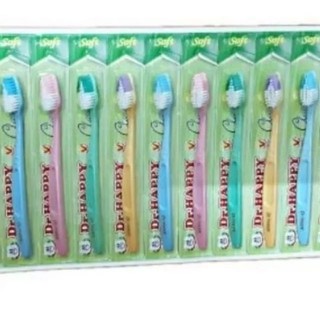 Vỉ 12 cây bàn chải người lớn Dr.Happy
