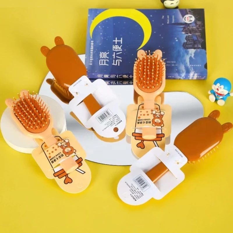 Lược chải tóc mini massage gỡ rối siêu dễ thương.