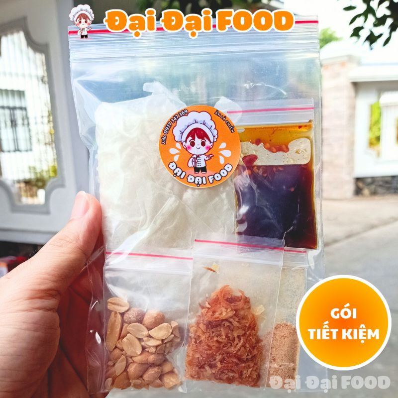 Bánh Tráng Dẻo Trộn Sốt Bò Sa Tế Kèm Khô Gà Lá Chanh Khô Bò Xé Cay ĐẠI ĐẠI FOOD