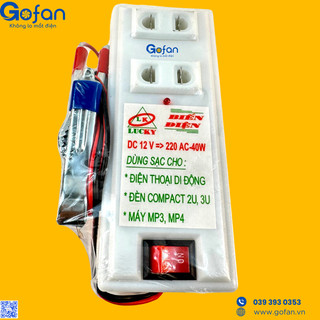 Bộ đảo điện 12v lên 220v công suất 40w