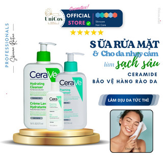 Sữa Rửa Mặt CeraVe Cho Da Dầu Mụn Và Da Nhạy Cảm Cerave Moussant Foaming Facial Cleanser - Dịu Nhẹ Tạo Màng Bảo Vệ Da