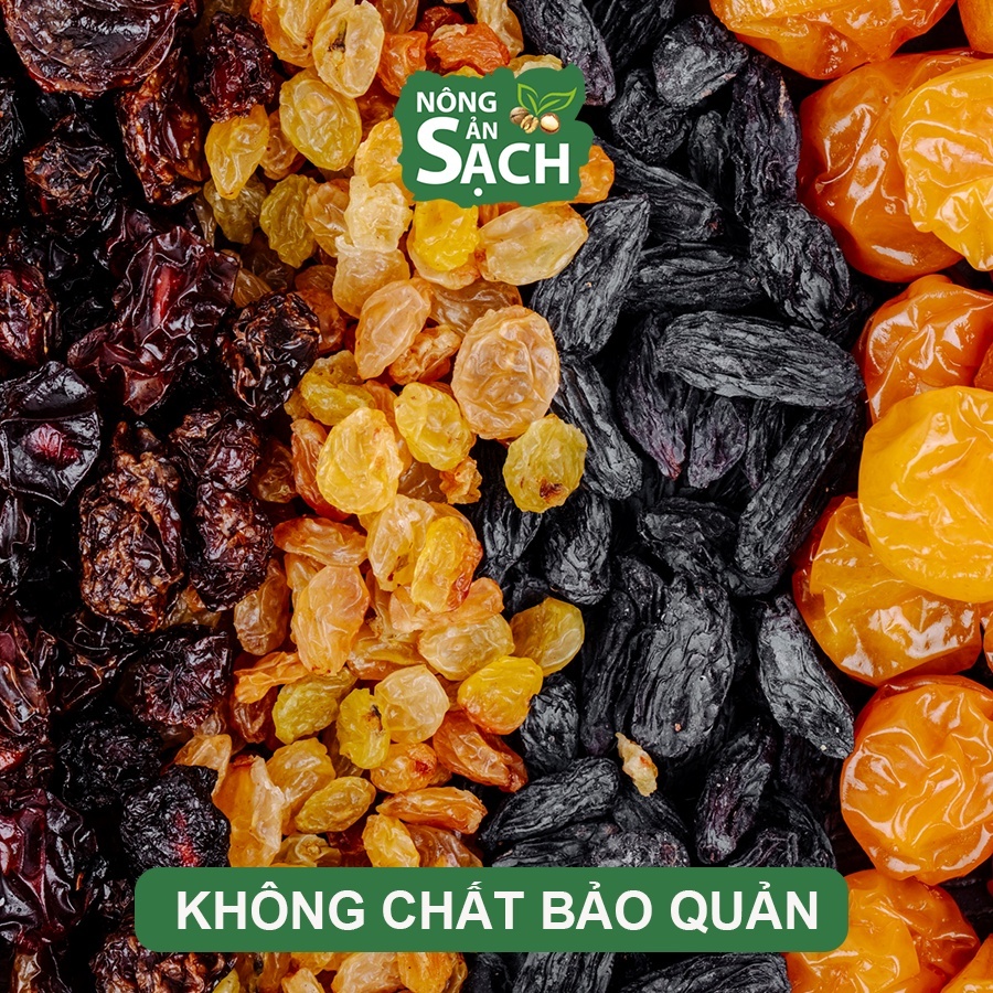 Nho khô sấy không đường hàng xuất khẩu Mỹ, nho khô chua ngọt tự nhiên.