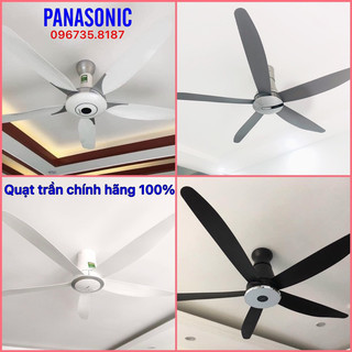 Quạt trần 5 cánh panasonic có điều khiển, f-60wwk, f-60tan, f-60tdn, f-60xdn, f-60ufn - chính hãng nhập malaysia