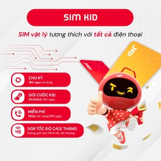 Sim itel kid - data 4g không giới hạn - gói 6 tháng
