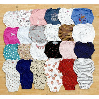 Bodysuit cho bé dài tay 5 bộ cotton 0-24m