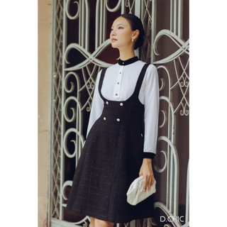 Váy yếm bổ mảnh dáng xòe D.CHIC MS: 2823402