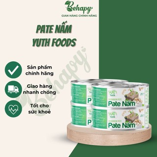 Hộp 125g pate nấm, đậu thuần chay hữu cơ yuth foods - vị nấm, đậu chay mặn đều dùng được