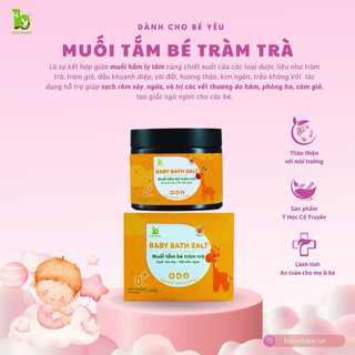 Muối tắm tràm trà Bảo Nhiên cho bé 450gr - giảm rôm sảy, hăm tả và mẩn ngứa ngoài da Việt Nam