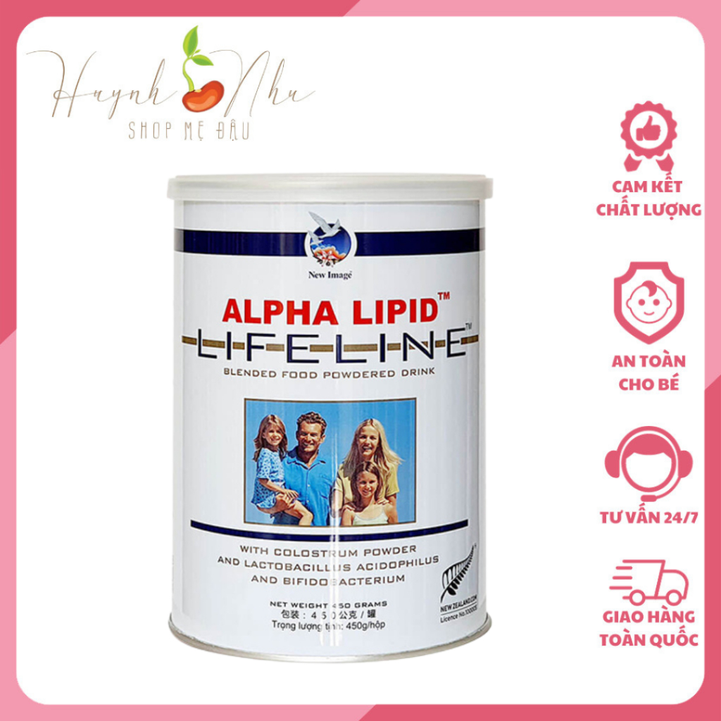 Sữa Non Alpha Lipid Lifeline Của New Zealand HộP 450g Tăng Cường Dưỡng Chất