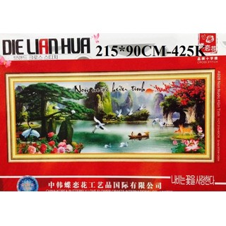 Tranh thêu chữ thập PHONG CẢNH non nước hữu tình A928-215*90cm