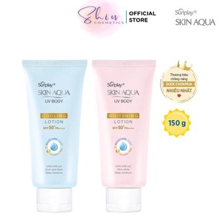 Lotion chống nắng dưỡng thể trắng mịn Sunplay Skin Aqua UV Body Whitening Lotion SPF 50+ PA++++ (150g)