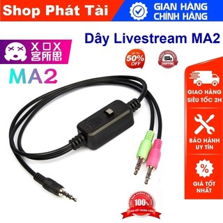 Dây Live Stream 3 Màu XOX MA2- Giắc Live Stream Thu Âm Cao Cấp - MA2 Audio Adapter Chính Hãng Bảo Hành 6 Tháng