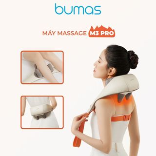 Máy Massage Cổ Vai Gáy BUMAS M3 - Hàng Chính Hãng - Mô Phỏng Kỹ Thuật Massage Số 8 - Cải Thiện Sức Khỏe Tổng Thể