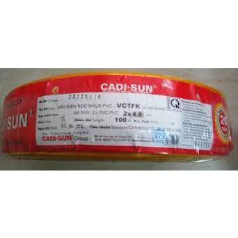 Dây điện mềm Ovan VCTFK 2x4 (mét)