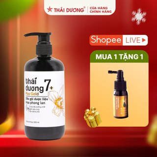 Combo dầu gội thái dương 7 plus gold 500ml tặng xịt tóc thái dương 30ml