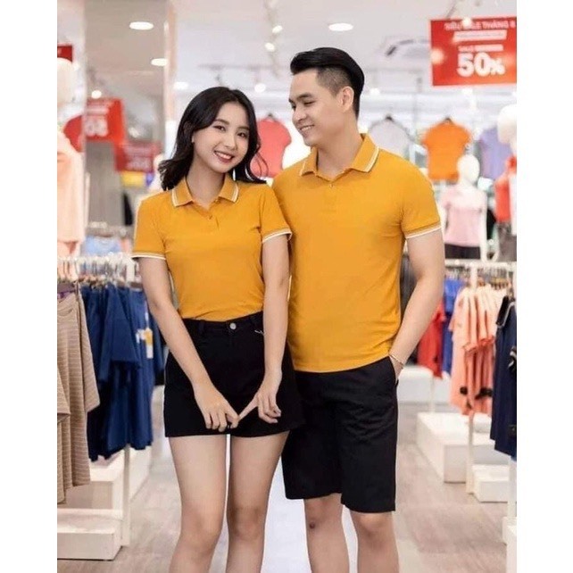 Áo POLO nam nữ trơn vải cá sấu cotton co dãn 4 chiều cao cấp ngắn tay cực sang trọng
