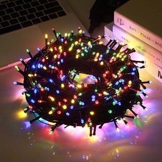 Bộ đèn nháy 40m kim cương, dây led 40m, dây đèn led nháy nhiều màu