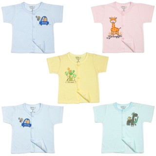 Combo 10 Áo cộc tay chất cotton cao cấp thoáng mát, mềm mịn cho bé sơ sinh từ 3-8kg 10ASSLKF ( ảnh thật )