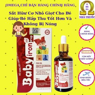 Sắt hữu cơ nhỏ giọt baby iron iii drop bổ sung sắt cho bé thiếu máu do thiếu sắt