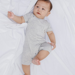 Body cộc tay cài lệch vải sợi tre bamboo Luxry siêu mát, mềm mịn bé sơ sinh đến 18 tháng