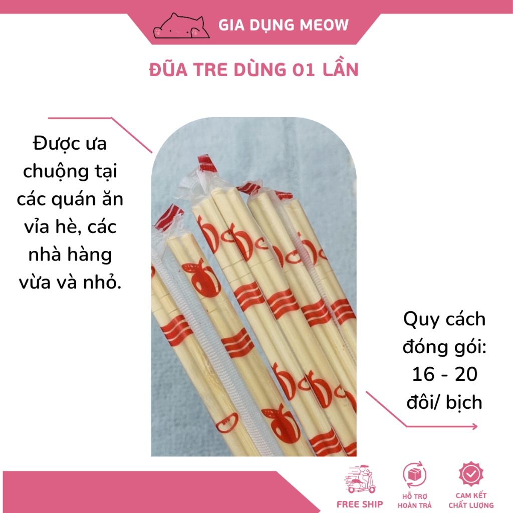 Đũa tre dùng 1 lần