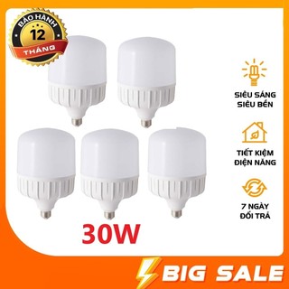 Combo 2 Bóng đèn led tiết kiệm điện 20W - 30W siêu sáng, siêu tiết kiệm điện - Bảo hành 12 tháng
