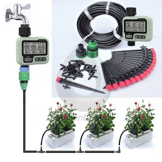  Bộ tưới nhỏ giọt tự động sân vườn 20 béc van nước tự động HCT322 