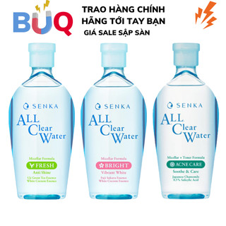 Nước tẩy trang làm sạch dưỡng trắng ngừa mụn senka 230ml