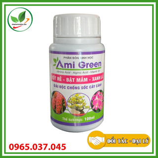 Phân bón sinh học Ami Green. Chuyên giải độc cho lan hoa cảnh giúp tốt rễ - bật mầm - xanh lá