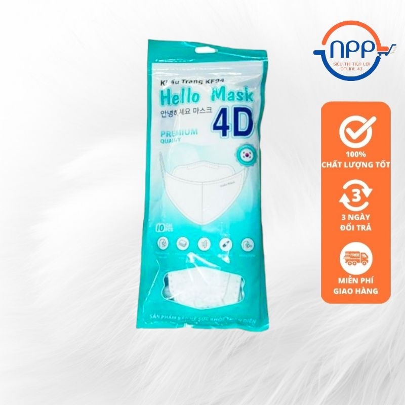 Khẩu trang KF94 Hello Mask 4D