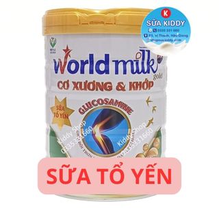 Sữa Tổ Yến giúp bôi trơn khớp, giảm đau nhức khớp WORLDMILK CƠ XƯƠNG & KHỚP 900G