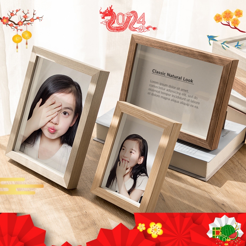 Khung Ảnh Để Bàn/Treo Tường Mặt Kính Chịu Lực Trưng Bày Ảnh, Tiêu Bản, Taxidermy Theo Phong Cách Tối Giản - 1528