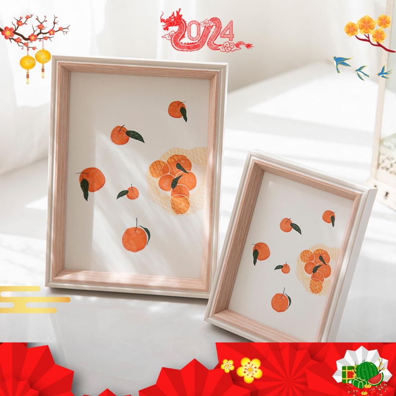 Khung Ảnh Để Bàn, Kính Chịu Lực, Siêu Trong, 4 Màu Tùy Chọn, Phong Cách Tối Giản - 6305SD