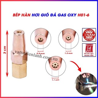 Bép hàn hơi h01-6, béc hàn hàn gió đá gas oxy, 5 loại