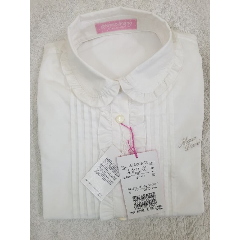 Áo sơ mi trắng dài tay trẻ em