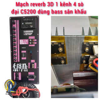 Mạch reverb dùng 4 sò c5200 Kích thước 15x35