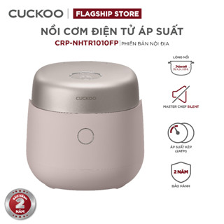 Nồi cơm điện áp suất kép cao tần Cuckoo 1.8L CRP-NHTR1010FP- Màu hồng đất-Lòng nồi phủ men Xwall độc quyền