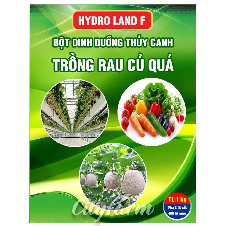 1kg DINH DƯỠNG THỦY CANH DẠNG BỘT HYDRO LAND F ( Cho củ quả )