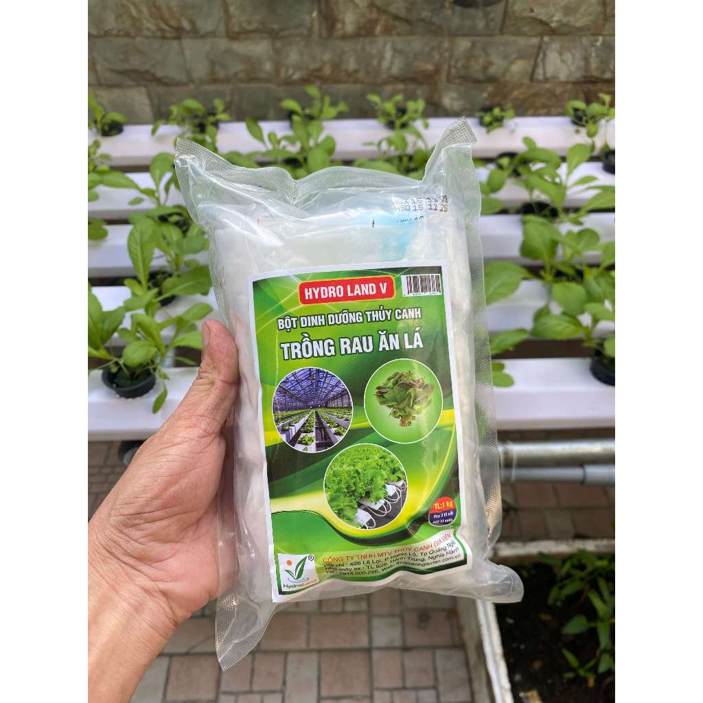 1kg DINH DƯỠNG THỦY CANH DẠNG BỘT HYDRO LAND V ( Cho rau ăn lá )