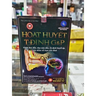 Hoạt Huyết T - Đình G&P Xanh - Giúp hết đau đầu , đau nửa đầu , ổn định huyết áp , giảm dứt điểm rối loạn tiền đình.