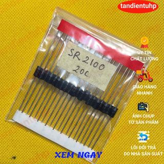 20 Diode SR2100 DIP DO-15 2A 100V